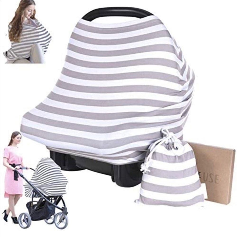 3 Multipurpose Infant Car Seat Covers / Breastfeeding Covers / Stroller Covers